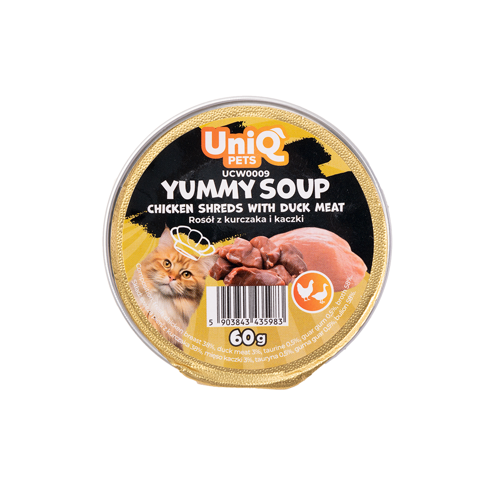 Uniq Cat Wet Food Chicken & Duck Soup 60g