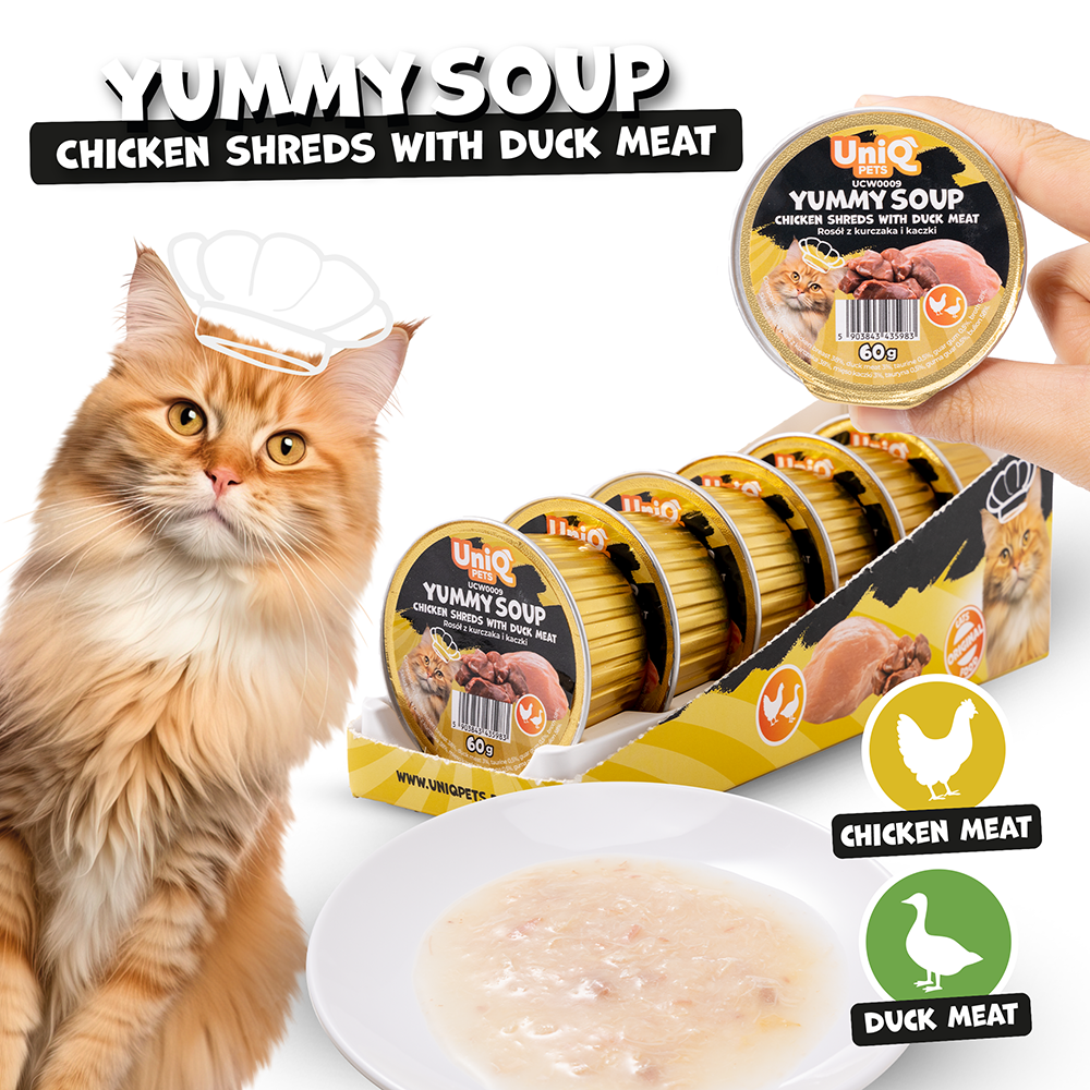 Uniq Cat Wet Food Chicken & Duck Soup 60g