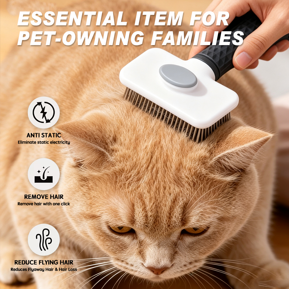 UNIQ PETS GROOMING BEAUTY CARE Square Comb Grey