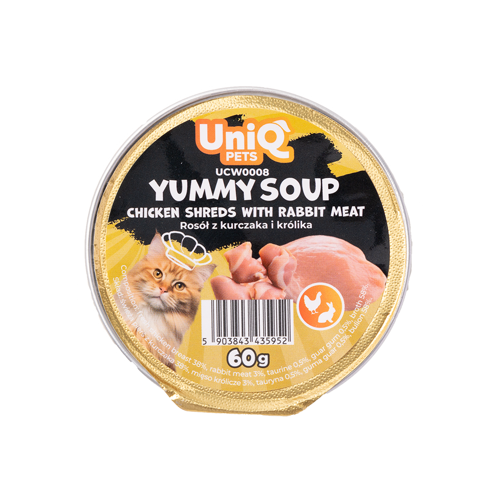 Uniq Cat Wet Food Chicken & Rabbit Soup 60g