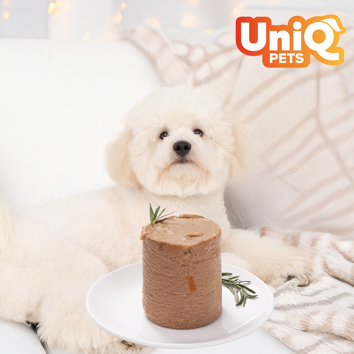 UNIQ PETS Dog Tin Food Royal Chicken 375g