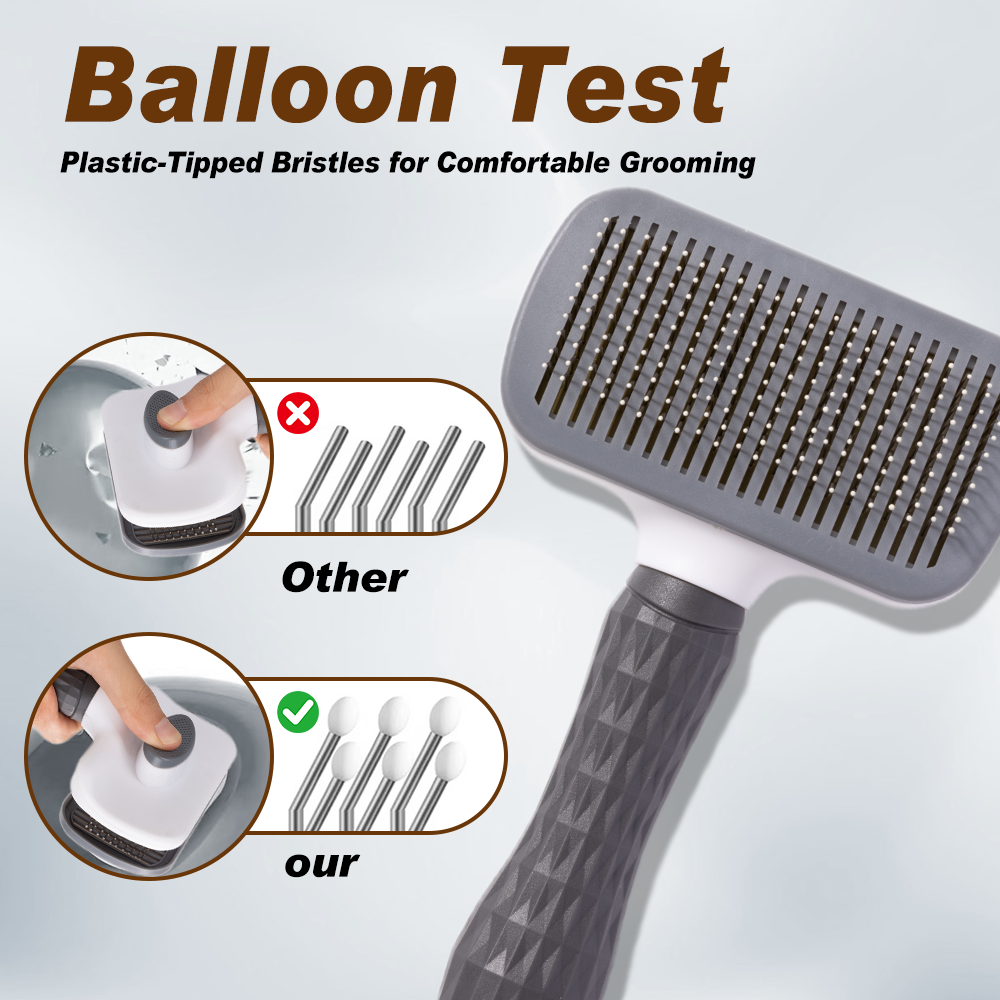 UNIQ PETS GROOMING BEAUTY CARE Square Comb Grey