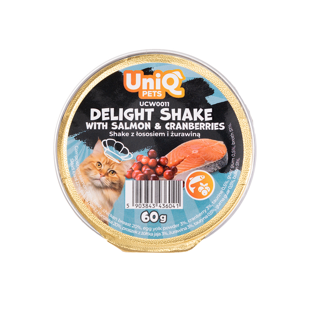 Uniq Pets Cat Delight Shake Salmon & Cranberries 60g