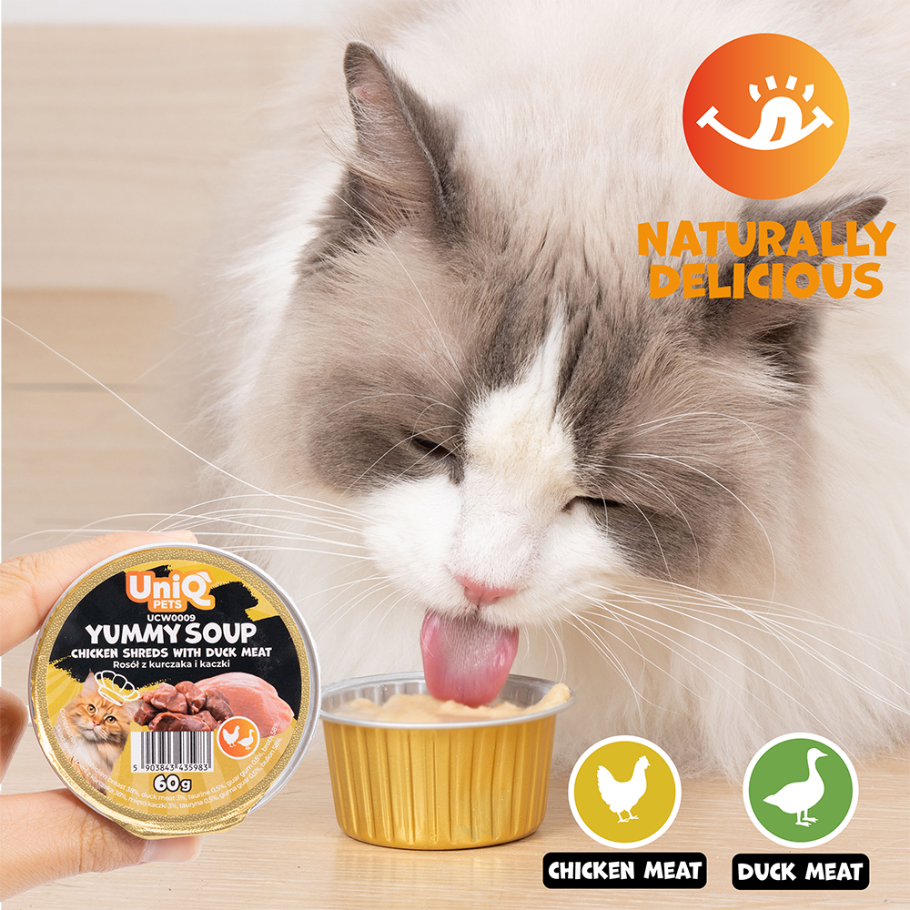 Uniq Cat Wet Food Chicken & Duck Soup 60g