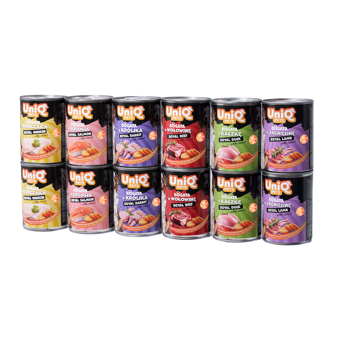 UNIQ PETS Dog Tin Food Royal Salmon 375g