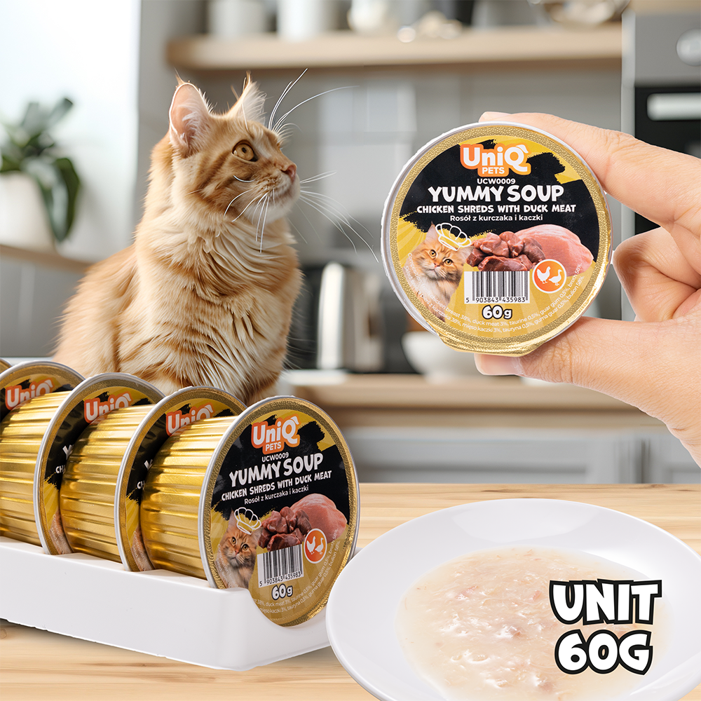 Uniq Cat Wet Food Chicken & Duck Soup 60g