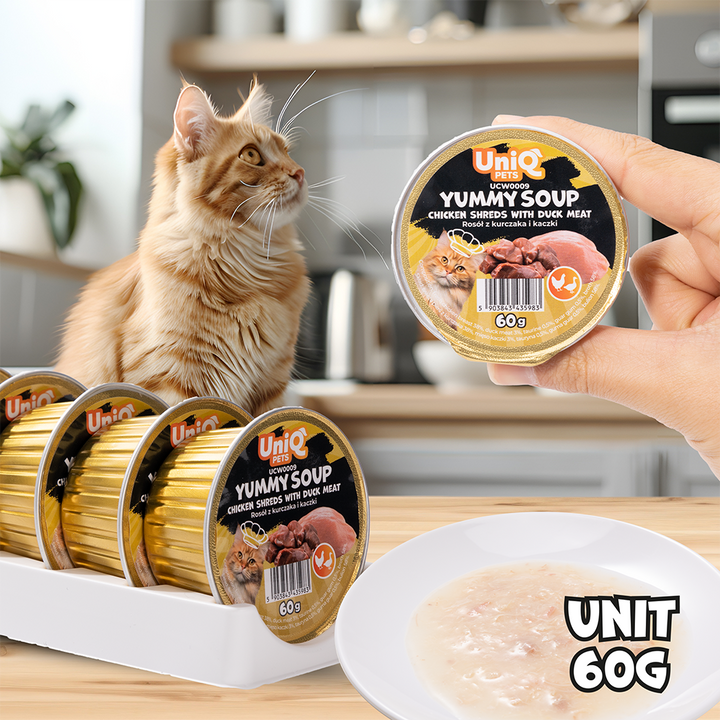 Uniq Cat Wet Food Chicken & Duck Soup 60g