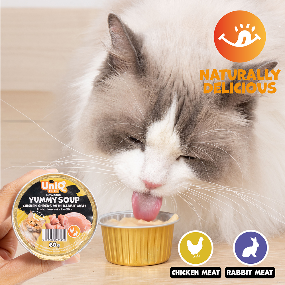 Uniq Cat Wet Food Chicken & Rabbit Soup 60g