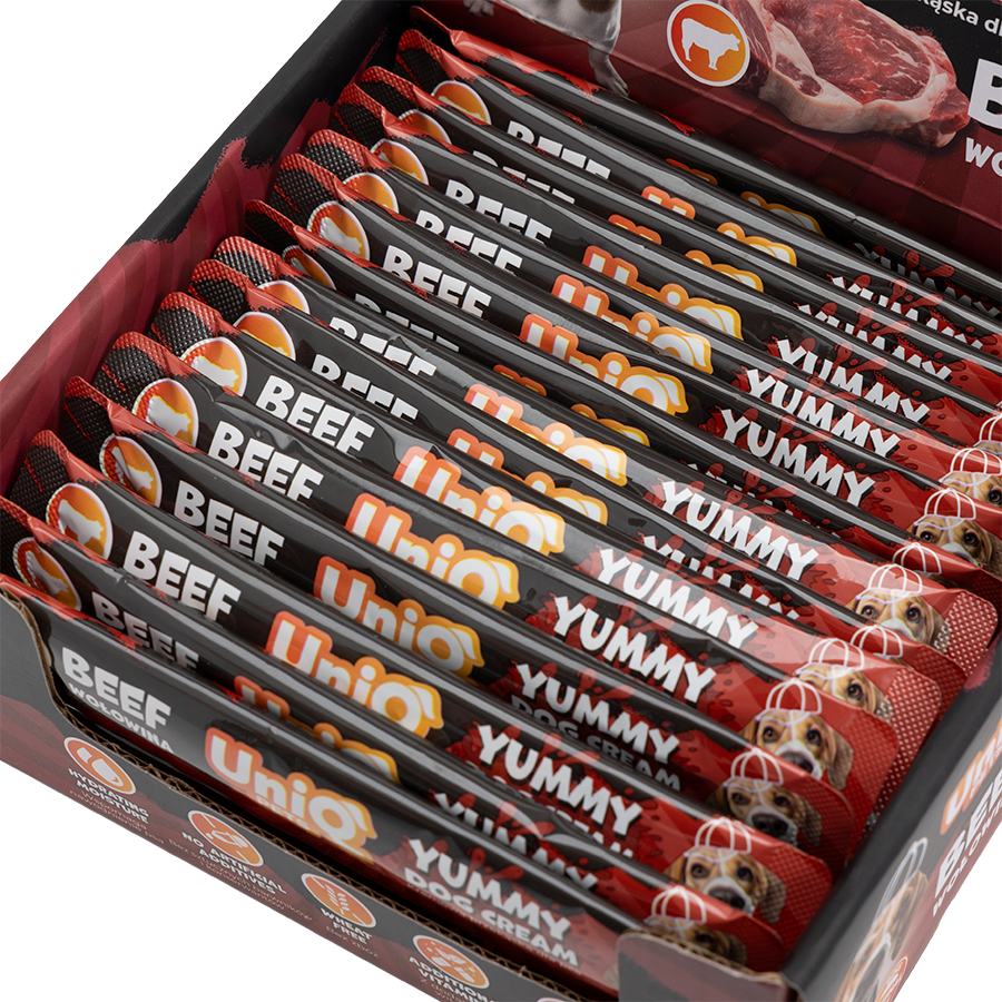 UNIQ PETS Yummy Dog Cream with Beef