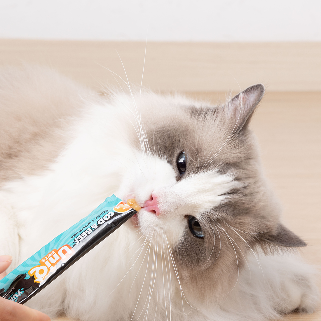 Uniq PETS Cat Wet Yummy Cream Cod & Beef Sachet 15g