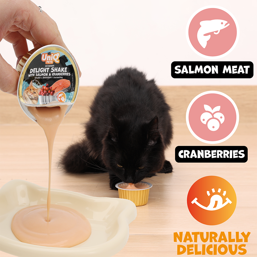 Uniq Pets Cat Delight Shake Salmon & Cranberries 60g