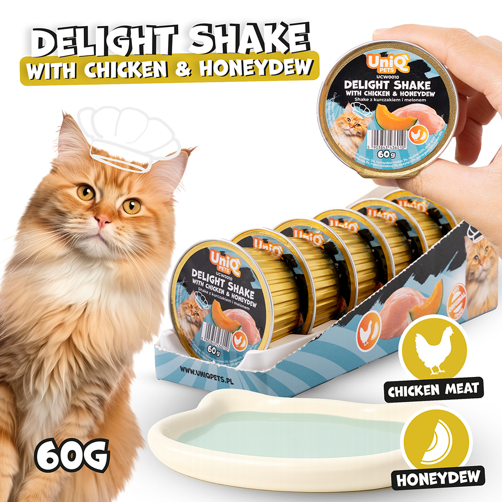 Uniq Pets Cat Delight Shake Chicken & Honeydew 60g