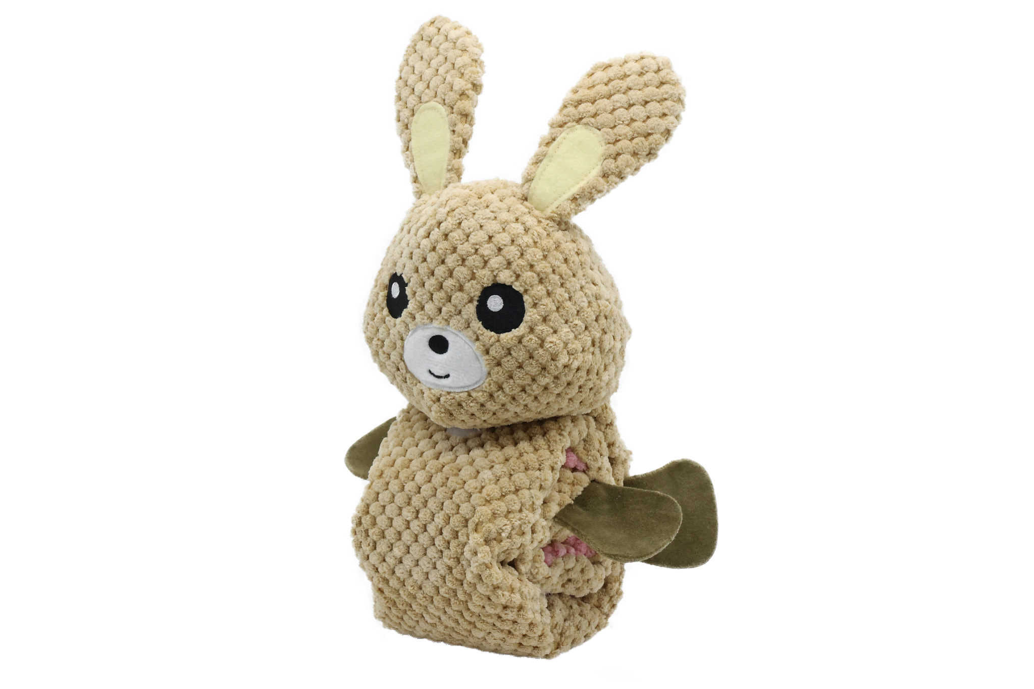 UNIQ PETS PLUSH DOG TOY SNIFFIES FRIENDS Long Stretchable Rabbit with Squeaker