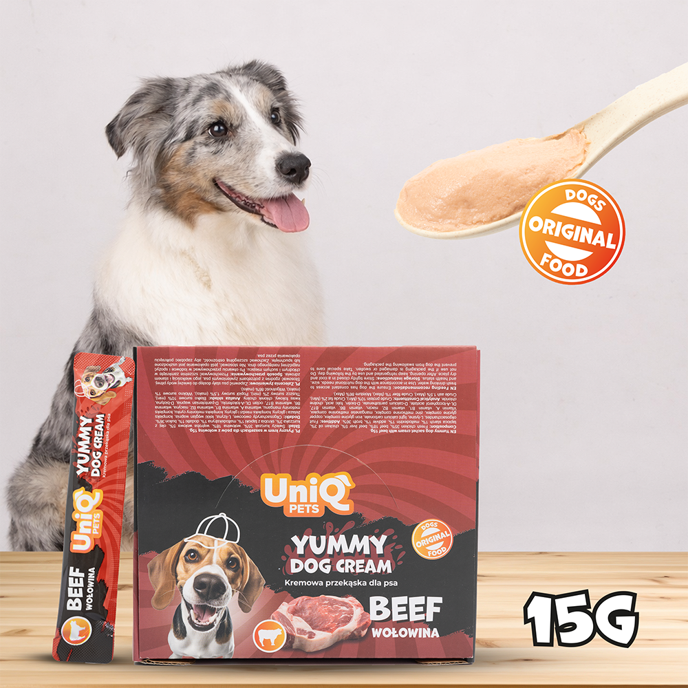 UNIQ PETS Yummy Dog Cream with Beef