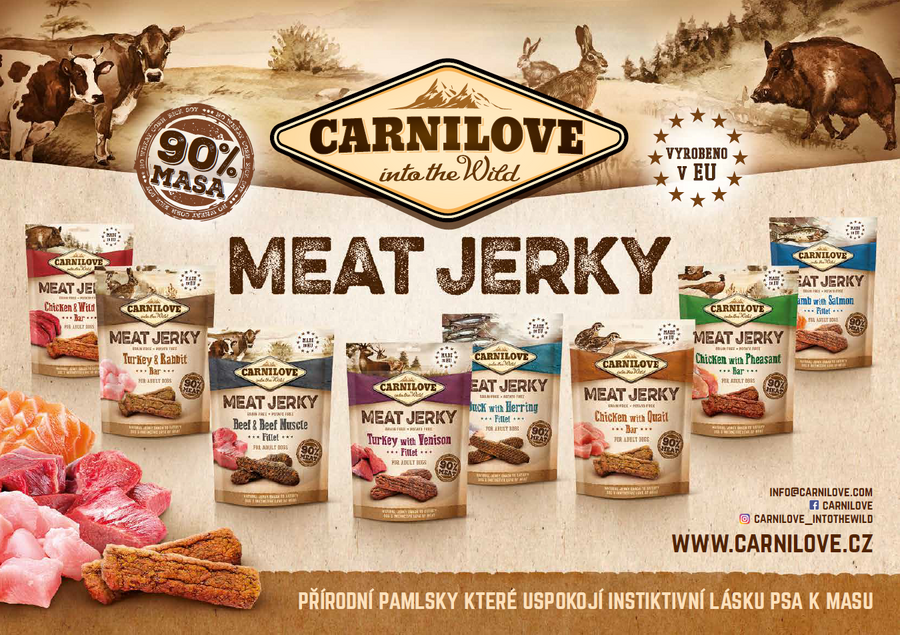 Carnilove Jerky Lamb With Salmon Fillet 100g