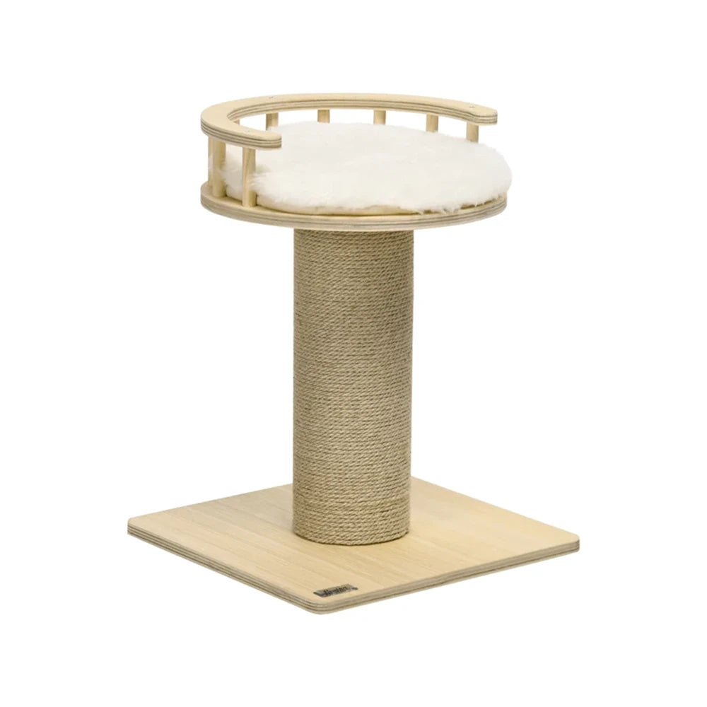 PawHut 52cm Cat Tree, Kitty Activity Centre w/ Bed, Jute Scratching Post
