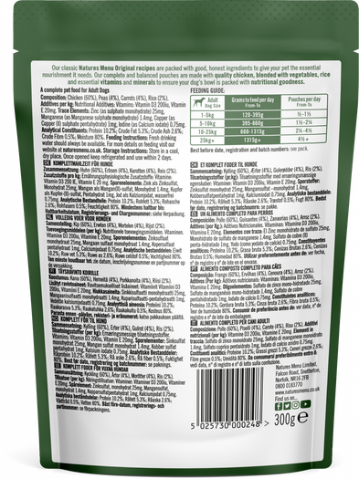 Natures Menu Original Chicken Pouches 300g