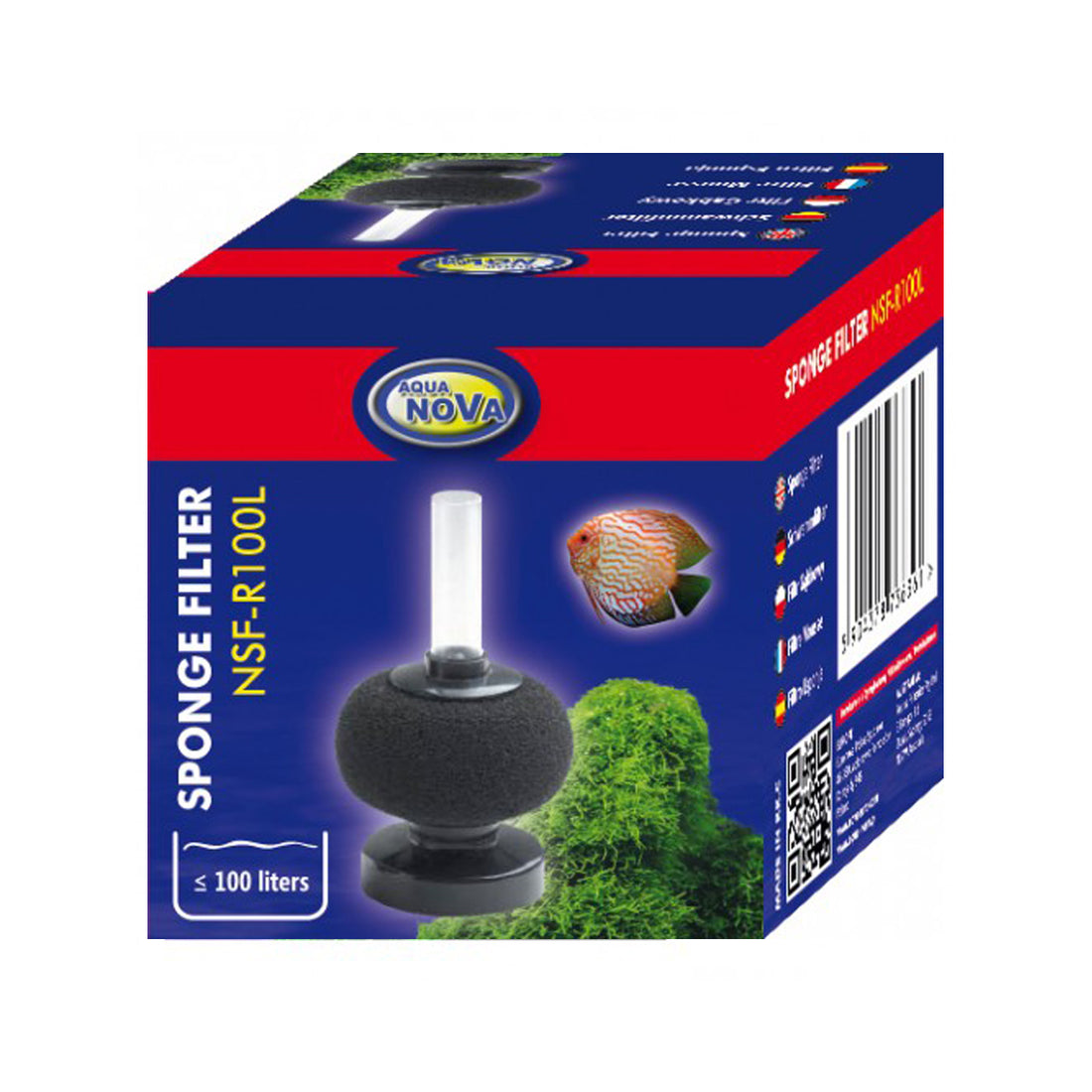 Aqua Nova NSF-R100L Sponge Filter