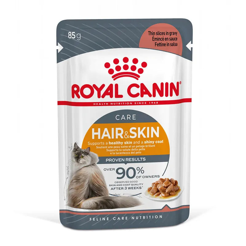 Royal Canin Hair & Skin Care Pouch in Gravy