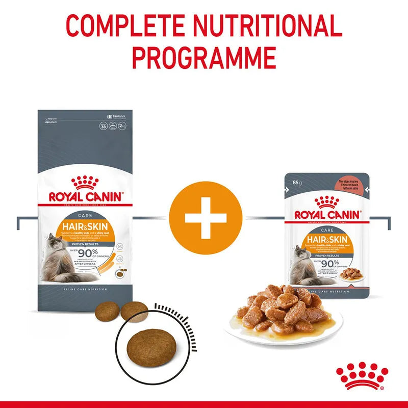 Royal Canin Hair & Skin Care Pouch in Gravy