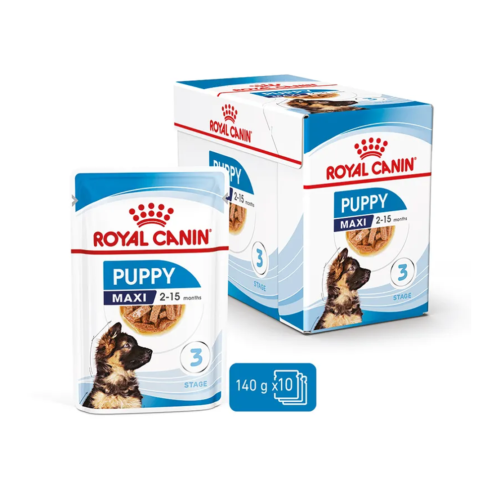 Royal Canin Maxi Puppy In Gravy Pouch 140g