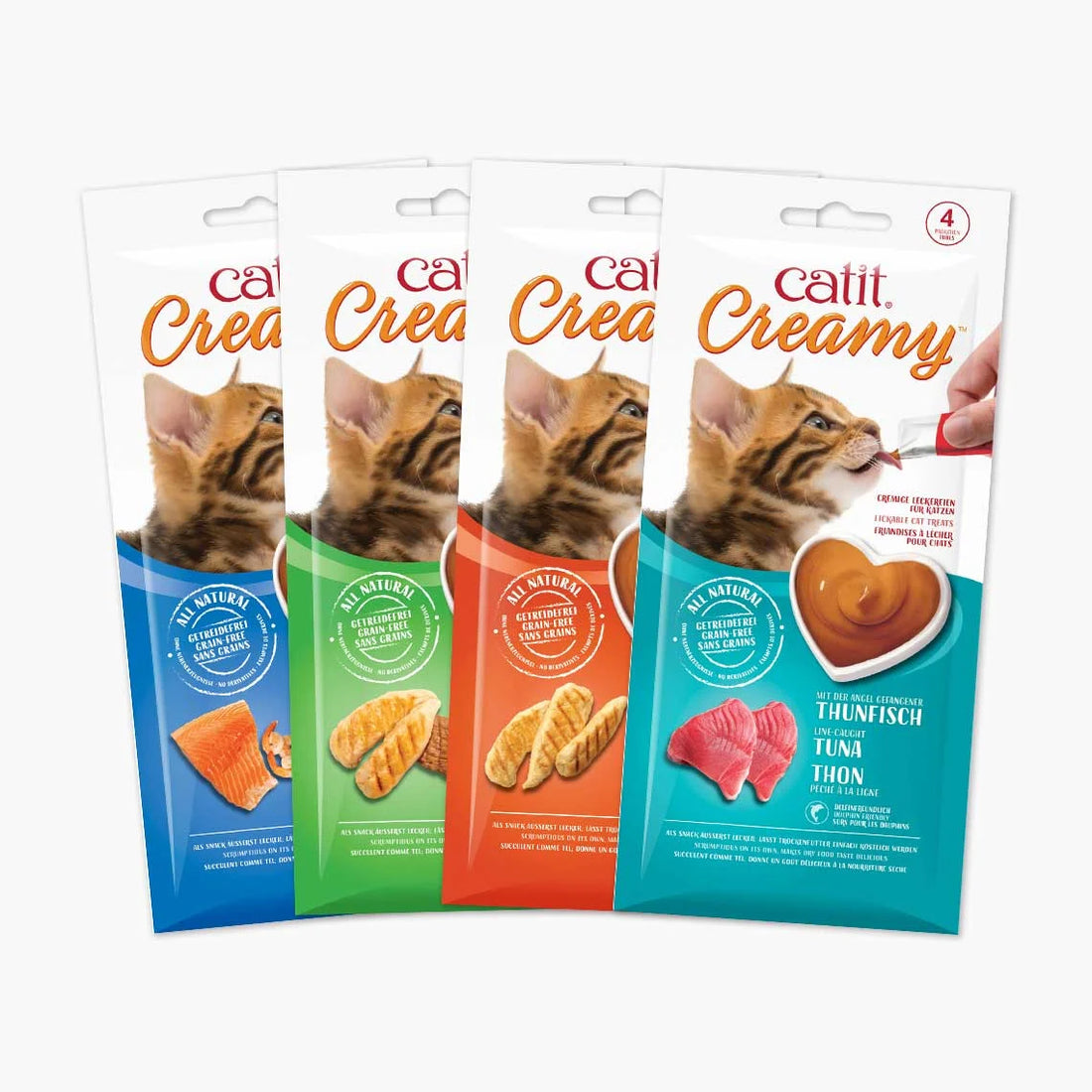 Catit Creamy Lickable Cat Treat Chicken & Lamb 4pcs